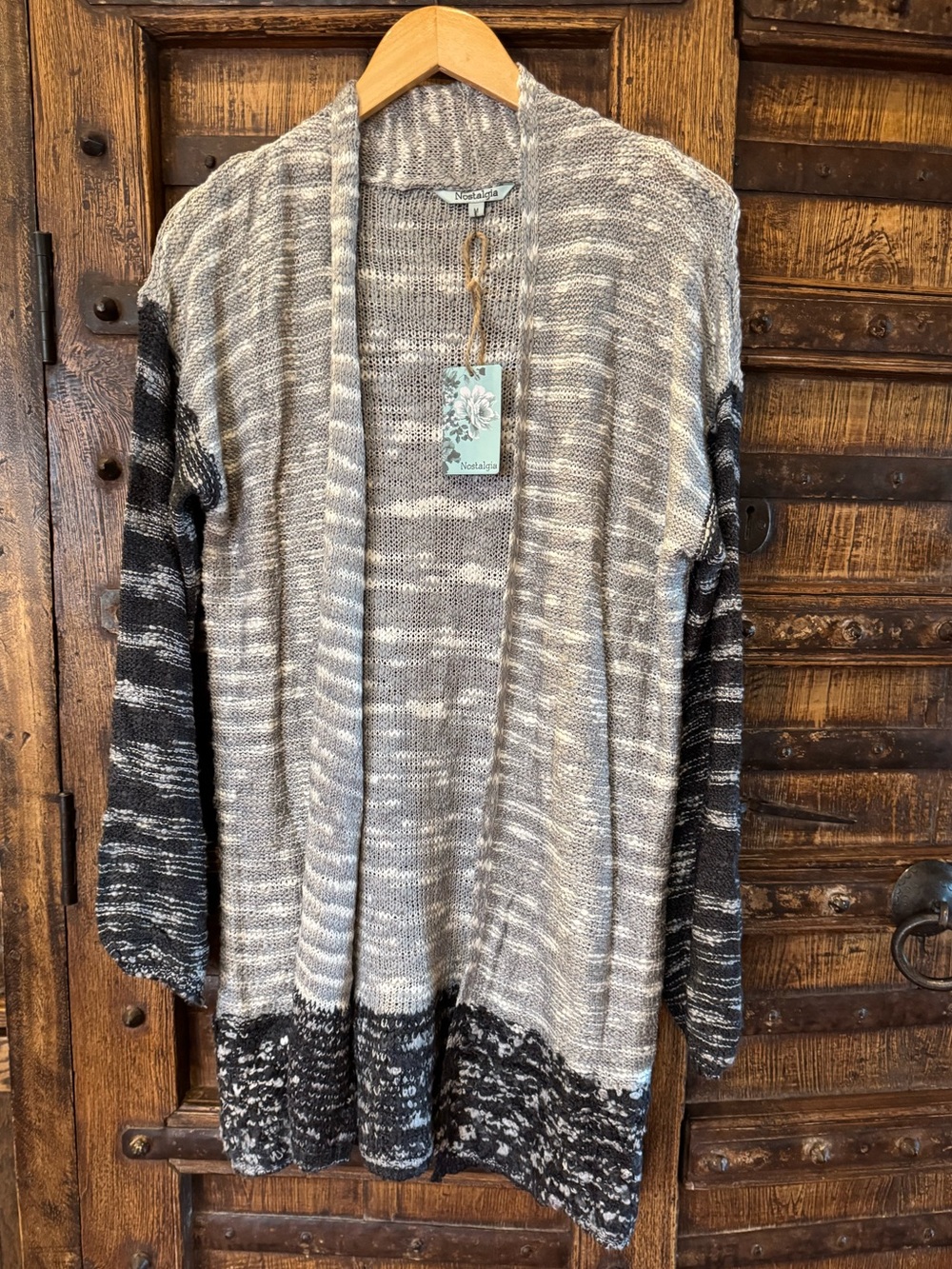 Nostalgia Open-Front Knit Cardigan